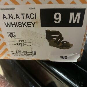 Catherines Whiskey Wedge Sandals - Brown